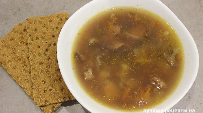 Фасолевый суп на говяжьем бульоне рецепт