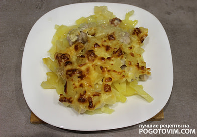 готовим картошка с курицей и ананасами в духовке рецепт
